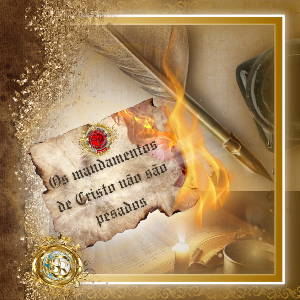 Os mandamentos de Cristo não são pesados. Sandra Ribeiro. Deus & Nós Igreja Online. DeussNos.