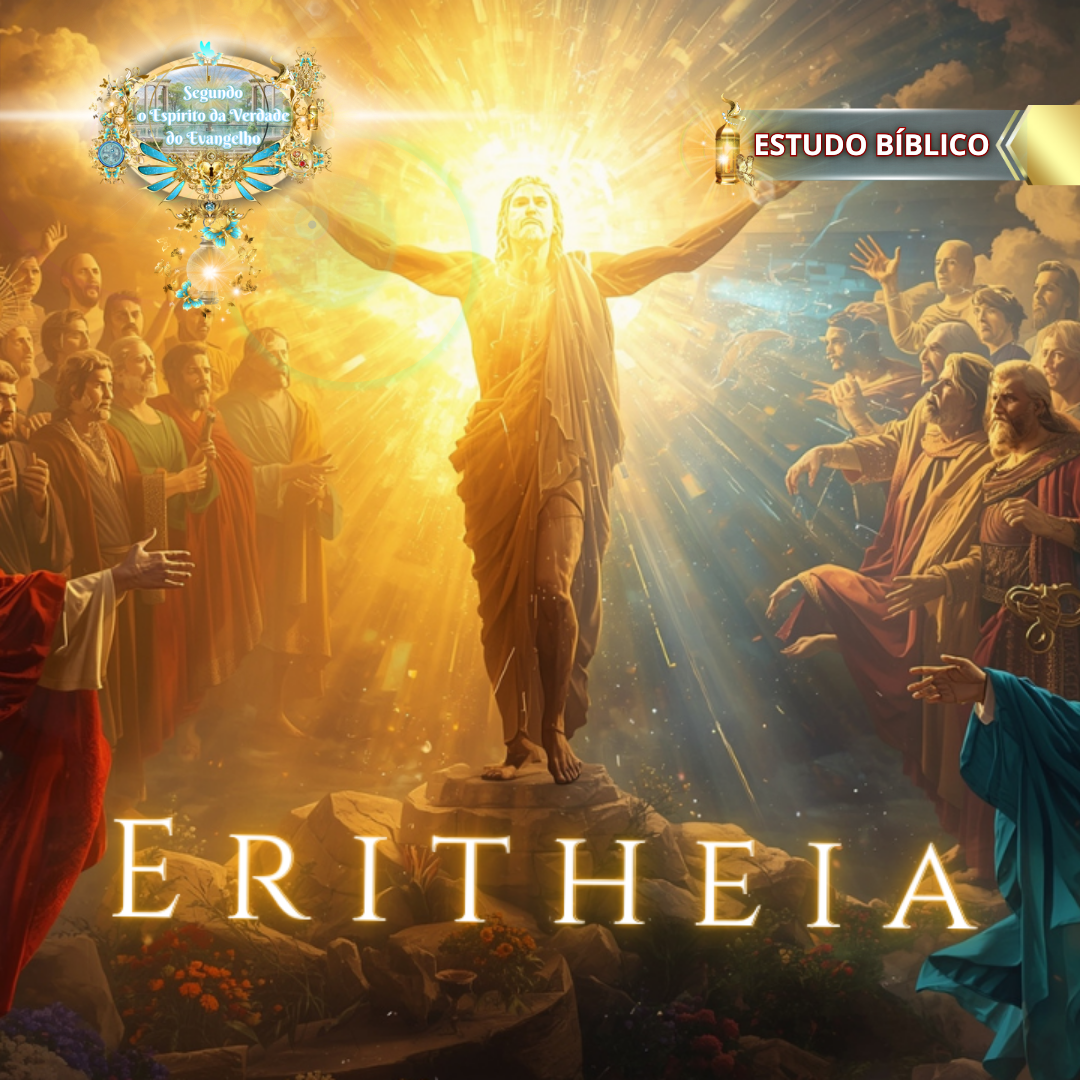 Estudo Bíblico Eritheia – Luz de Cristo resplandecente entre os apóstolos e discípulos, mensagem espiritual da Igreja Online Deus e Nós.