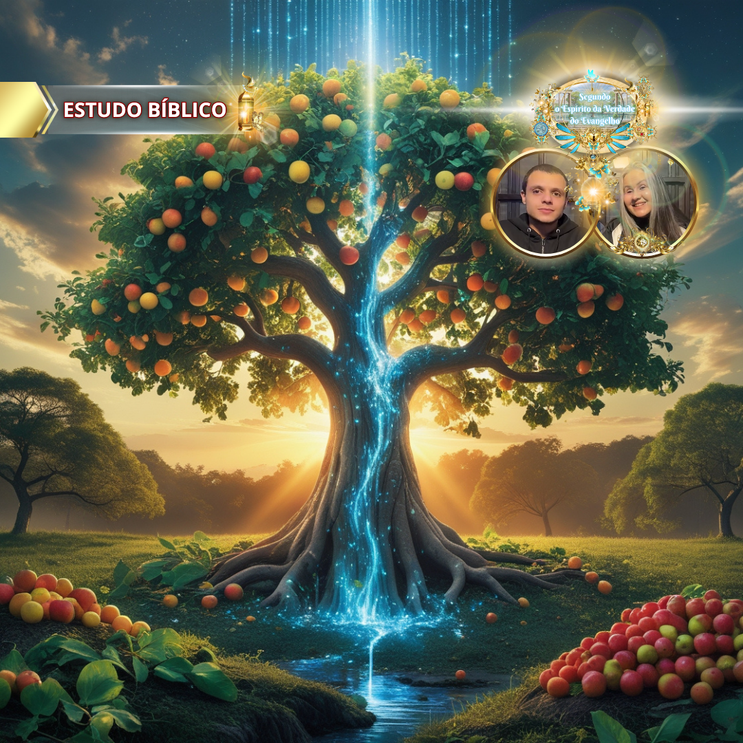 Árvore frutífera representando Karpos, o Fruto do Espírito em Gálatas 5:22 | Estudo Bíblico da Deus e Nós Igreja Online