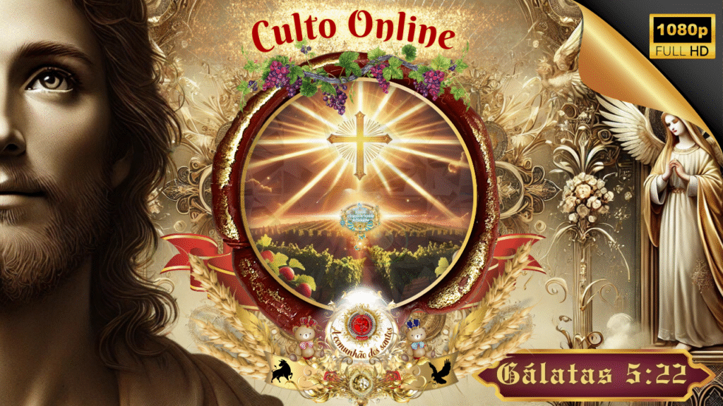 Culto Online da Deus e Nós Igreja Online — Gálatas 5:22 e o Fruto do Espírito revelado em Cristo
