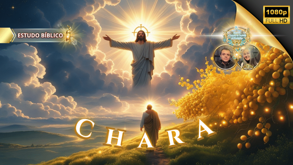 Jesus Cristo revelando a alegria divina — Chara, fruto do Espírito Santo em Gálatas 5:22, Estudo Bíblico da Deus e Nós Igreja Online.