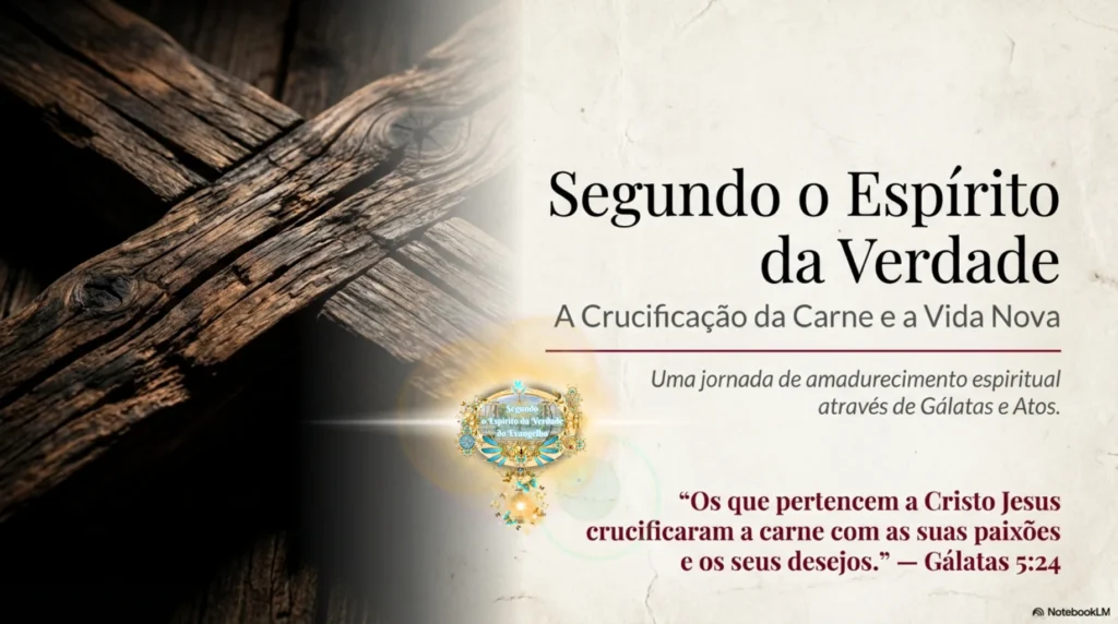 Crucificação da carne e vida nova em Cristo Jesus, estudo bíblico sobre nascer do Espírito segundo o Evangelho