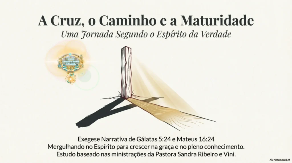 Estudo bíblico cristão sobre a cruz de Cristo, a crucificação da carne e a vida segundo o Espírito, baseado em Gálatas 5:24, produzido pela Deus e Nós Igreja Online