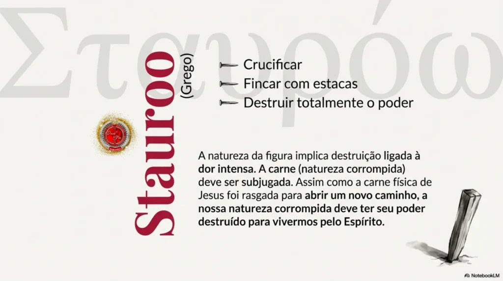 Crucificação da carne e vida nova em Cristo Jesus, estudo bíblico sobre nascer do Espírito segundo o Evangelho