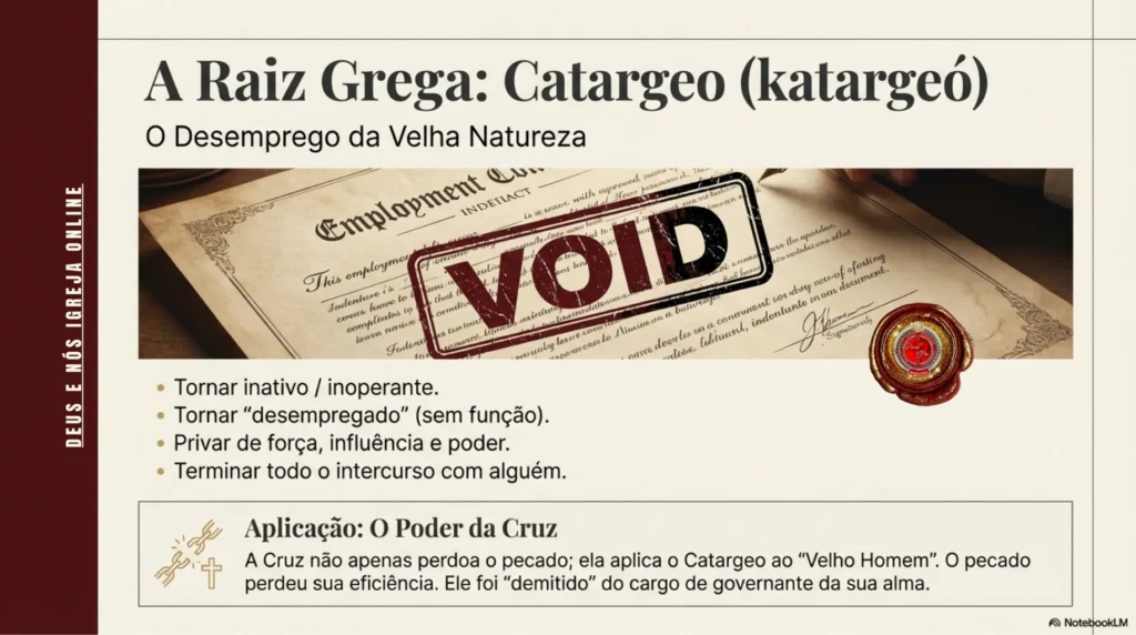 Cruz de Cristo representando o poder espiritual da crucificação da carne e a mortificação do pecado segundo o Evangelho