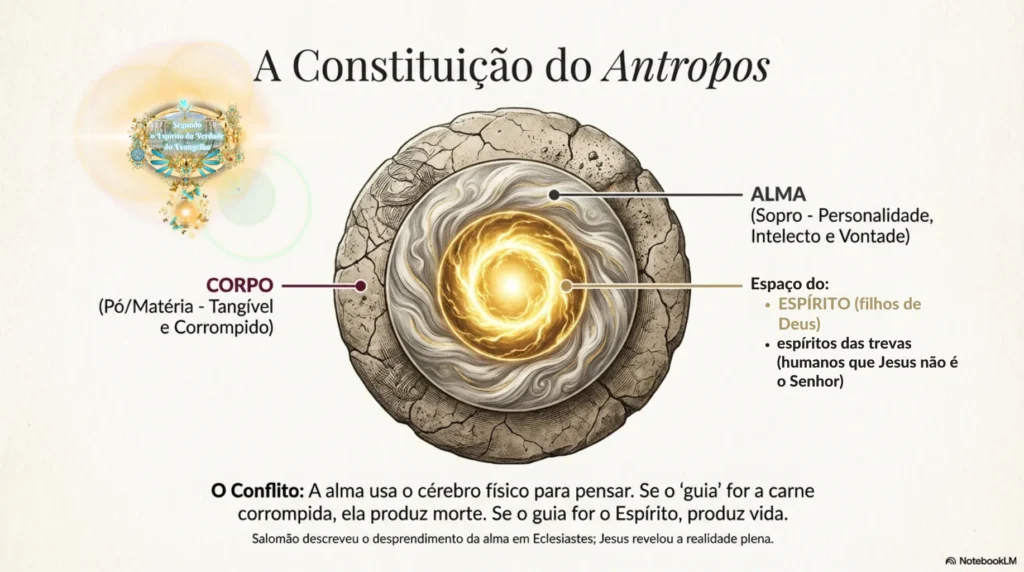 Cruz de Cristo representando a jornada da restauração espiritual, da carne ao Espírito, com base no verdadeiro Evangelho e na nova natureza em Cristo Jesus