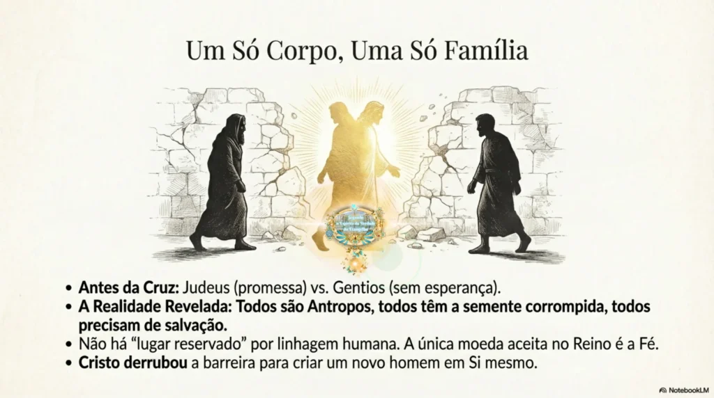 Cruz de Cristo representando a jornada da restauração espiritual, da carne ao Espírito, com base no verdadeiro Evangelho e na nova natureza em Cristo Jesus