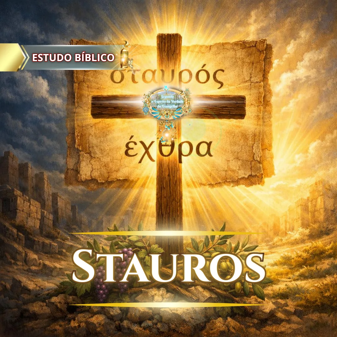 A cruz de Cristo erguida entre céu e terra simbolizando a obra da reconciliação, a destruição da inimizade e a salvação pelo Evangelho