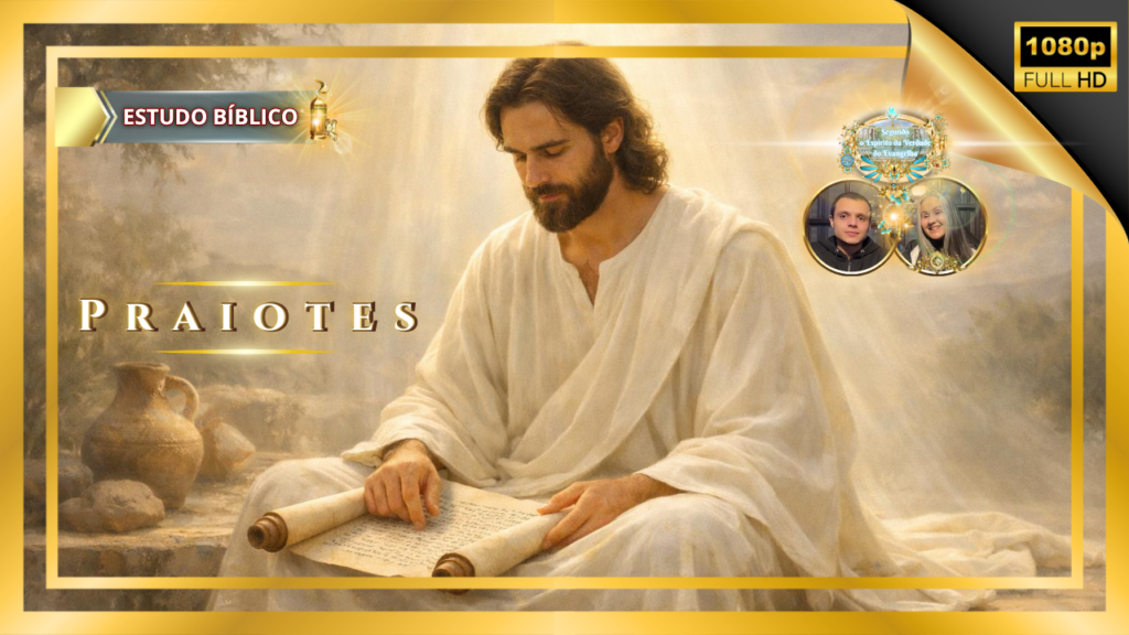 Jesus Cristo lendo as Escrituras em um momento de estudo bíblico, simbolizando ensino, sabedoria divina e crescimento espiritual guiado pela Palavra de Deus.