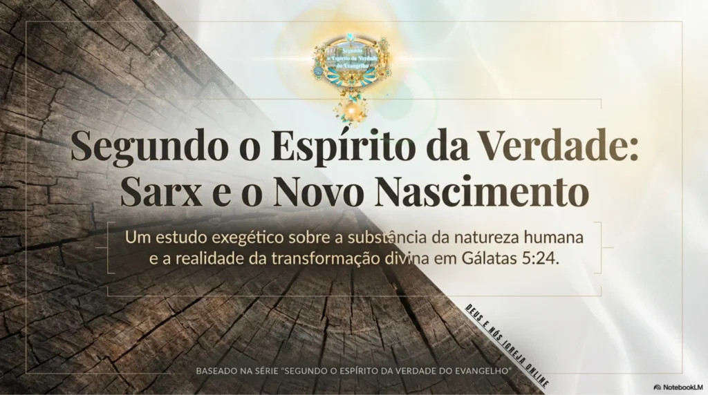 Estudo bíblico sobre sarx e o novo nascimento em Cristo Jesus, revelando a autoridade concedida por Deus para sair das trevas e viver na Luz segundo João 1