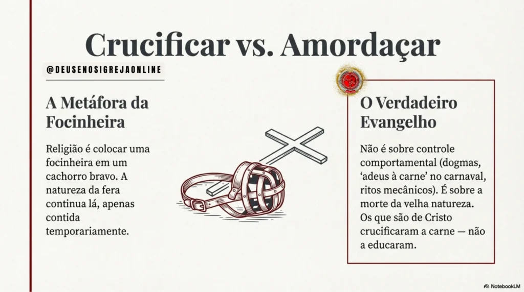 Crucificar a carne segundo a Bíblia – estudo bíblico profundo sobre Gálatas 5, cruz de Cristo, fé verdadeira e vida no Espírito | Deus e Nós Igreja Online