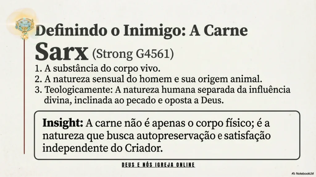 Crucificar a carne segundo a Bíblia – estudo bíblico profundo sobre Gálatas 5, cruz de Cristo, fé verdadeira e vida no Espírito | Deus e Nós Igreja Online
