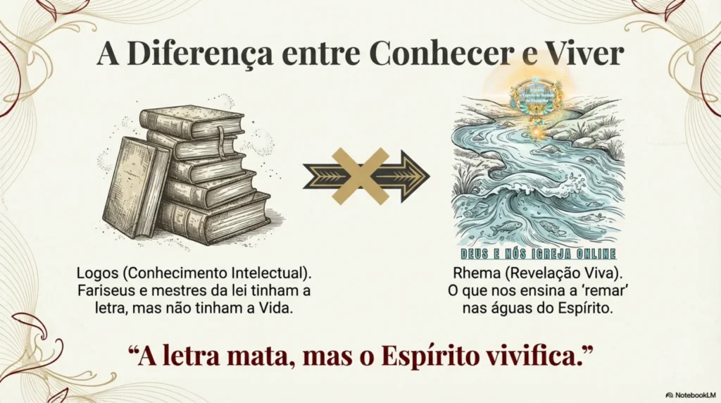 Da Carne à Plenitude em Cristo estudo bíblico sobre salvação, confissão Jesus é o Senhor, Santa Ceia e vida segundo o Espírito, Deus e Nós Igreja Online