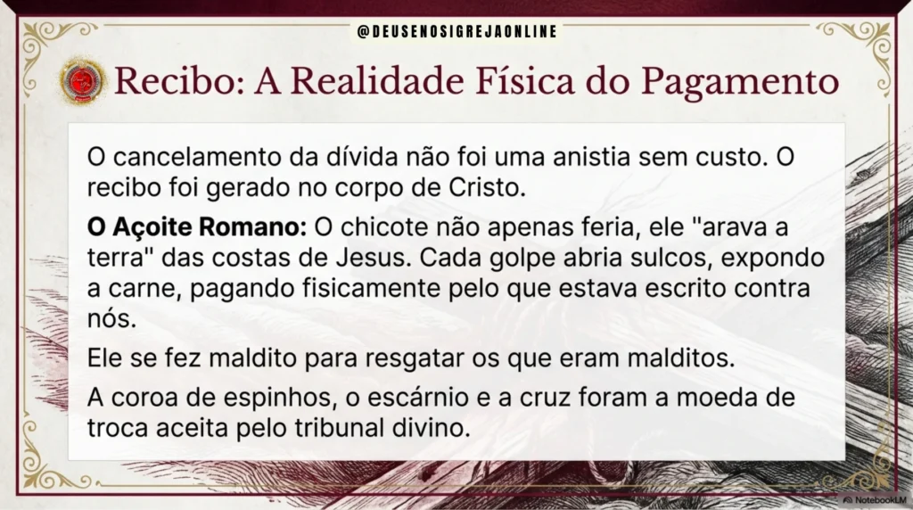 Cheirographon: o escrito cancelado na cruz, estudo bíblico sobre a dívida do pecado apagada por Jesus Cristo segundo Colossenses 2:14 – Deus e Nós Igreja Online