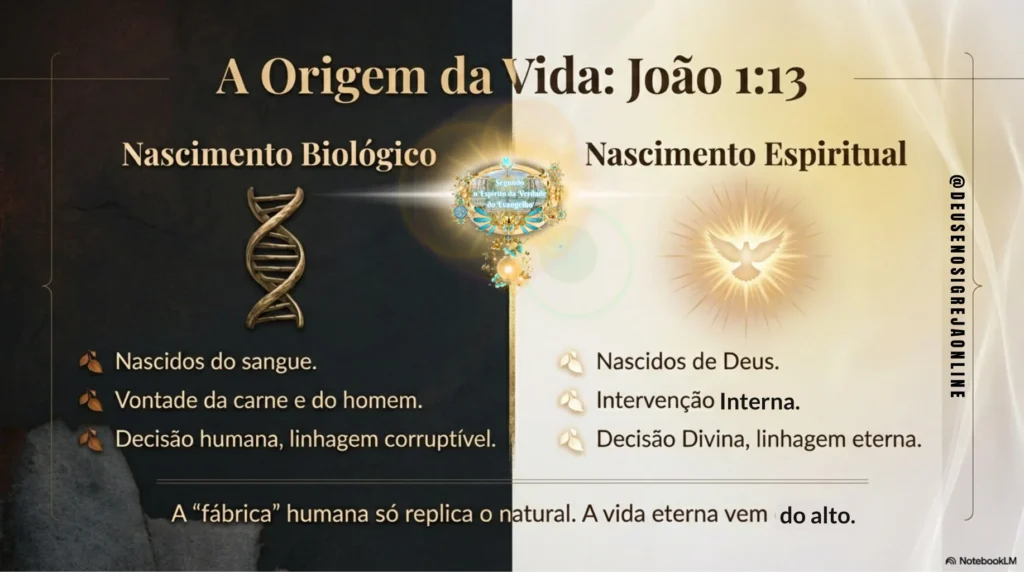 Estudo bíblico sobre sarx e o novo nascimento em Cristo Jesus, revelando a autoridade concedida por Deus para sair das trevas e viver na Luz segundo João 1