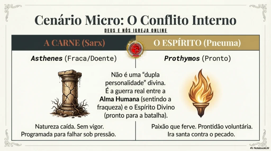 Estudo bíblico sobre Sarx e a crucificação da carne, revelando a natureza humana caída, a obra da cruz e a vitória do Espírito segundo o Evangelho de Cristo