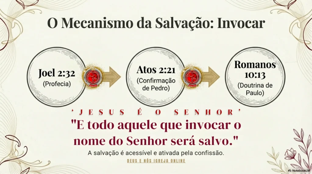 Da Carne à Plenitude em Cristo estudo bíblico sobre salvação, confissão Jesus é o Senhor, Santa Ceia e vida segundo o Espírito, Deus e Nós Igreja Online