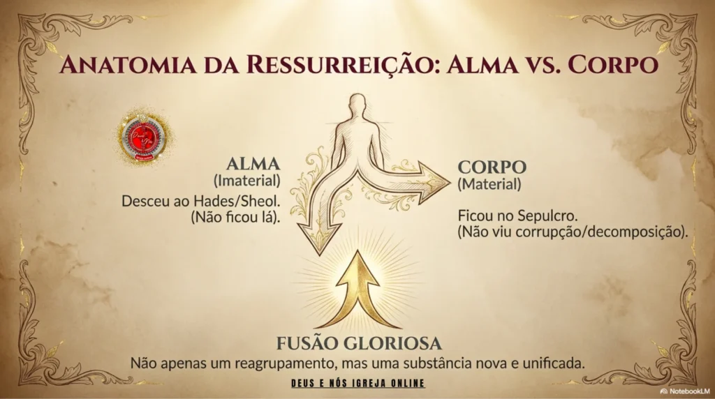 Carne e Ressurreição estudo bíblico sobre confessar Jesus como Senhor e crer na ressurreição para salvação, Deus e Nós Igreja Online