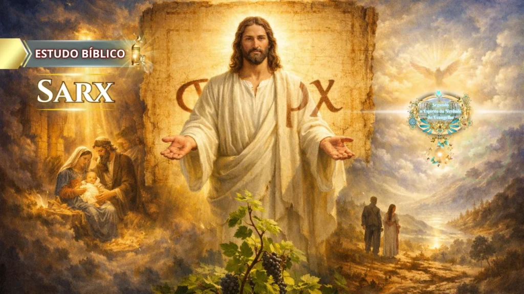Jesus Cristo revela o novo nascimento, explicando Sarx e Exousia segundo João 1, mostrando a transição da carne para a vida no Espírito