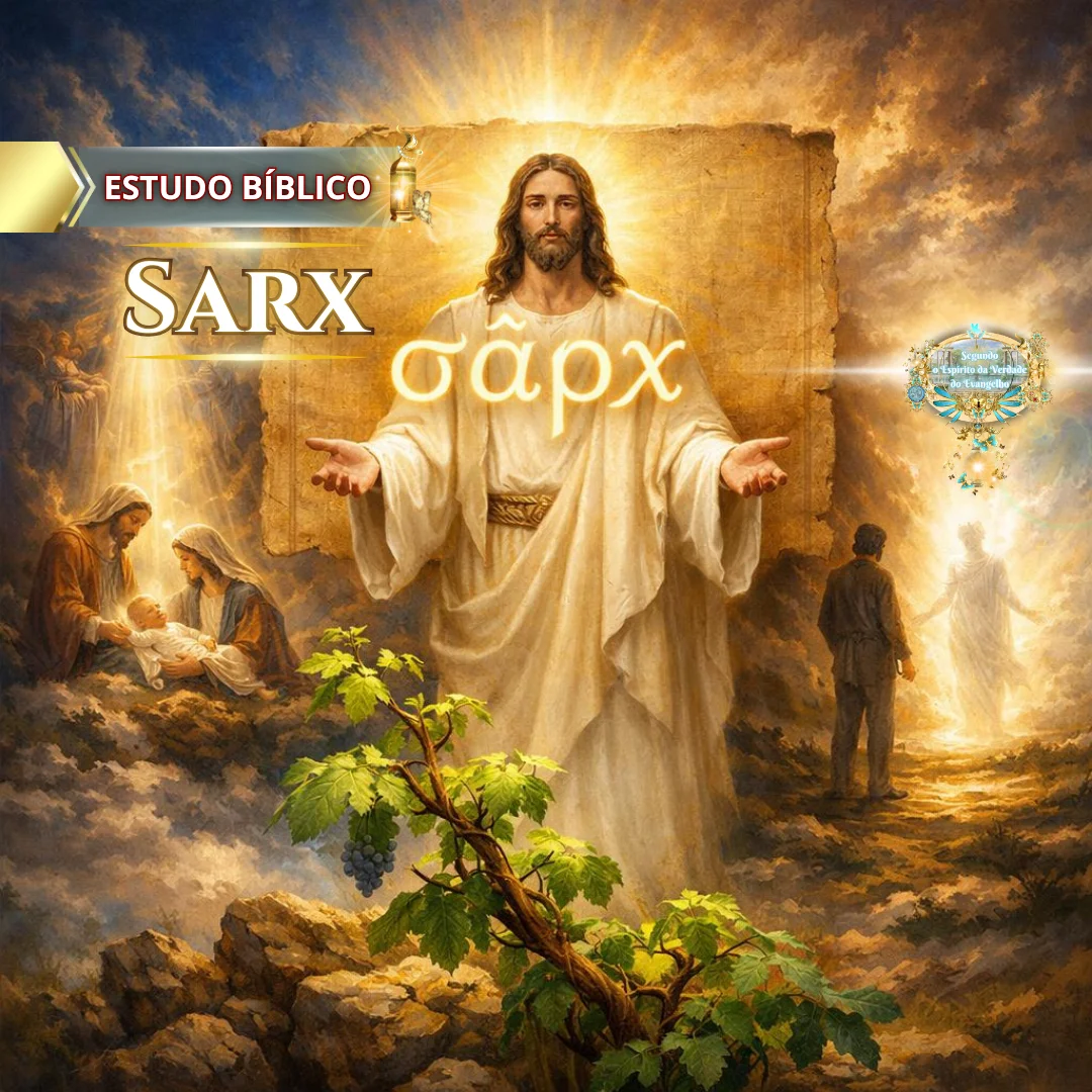 Jesus Cristo revela o novo nascimento, explicando Sarx e Exousia segundo João 1, mostrando a transição da carne para a vida no Espírito