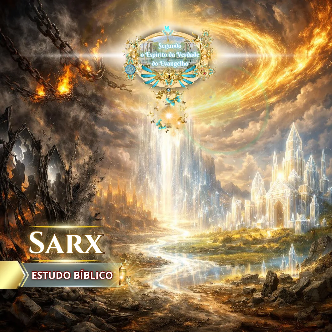 Estudo bíblico sobre sarx mostrando a libertação da escravidão da carne e o caminho para a vida eterna segundo o Espírito da Verdade do Evangelho.