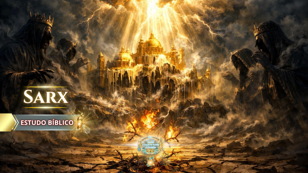 Estudo bíblico sobre sarx mostrando a ilusão da natureza carnal e o engano espiritual que afasta o homem de Deus
