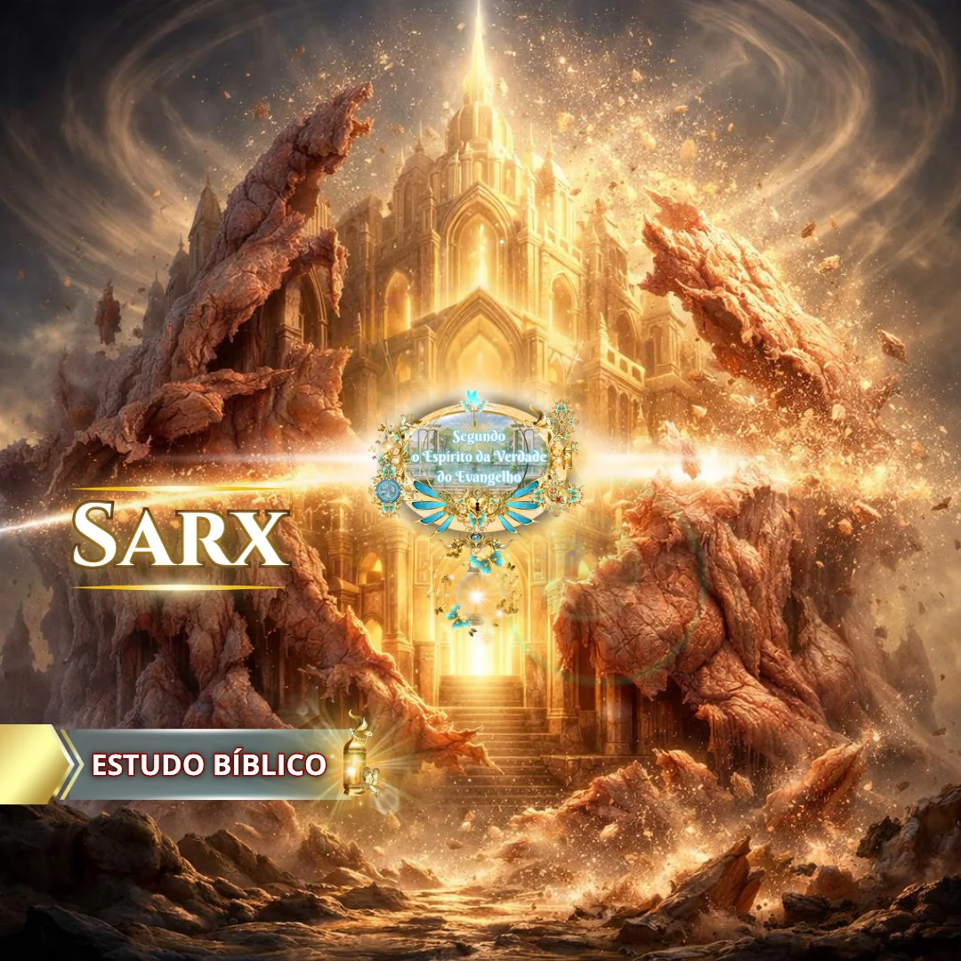 Estudo bíblico sarx mostrando religiosidade e falsa humildade sendo quebradas para acesso à presença de Deus