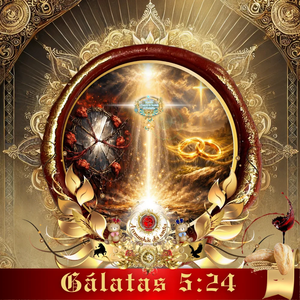 Culto online sobre Gálatas 5:24 explicando o perigo da união carnal e a importância de crucificar a carne Segundo o Espírito da Verdade do Evangelho