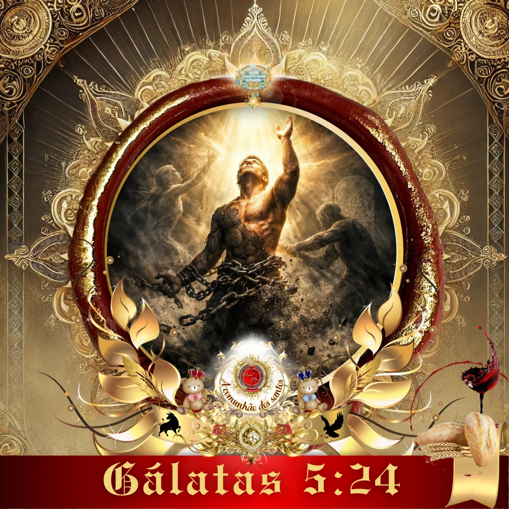 Culto online Gálatas 5:24 sobre crucificação da carne e libertação pelo Espírito Santo – estudo bíblico Deus e Nós Igreja Online